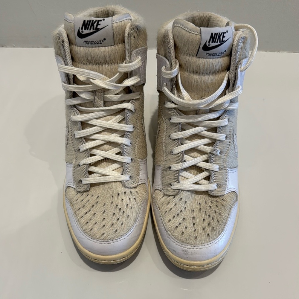 Nike  undercover juntakahashi High-Top wedge Sneakers in White and Gray